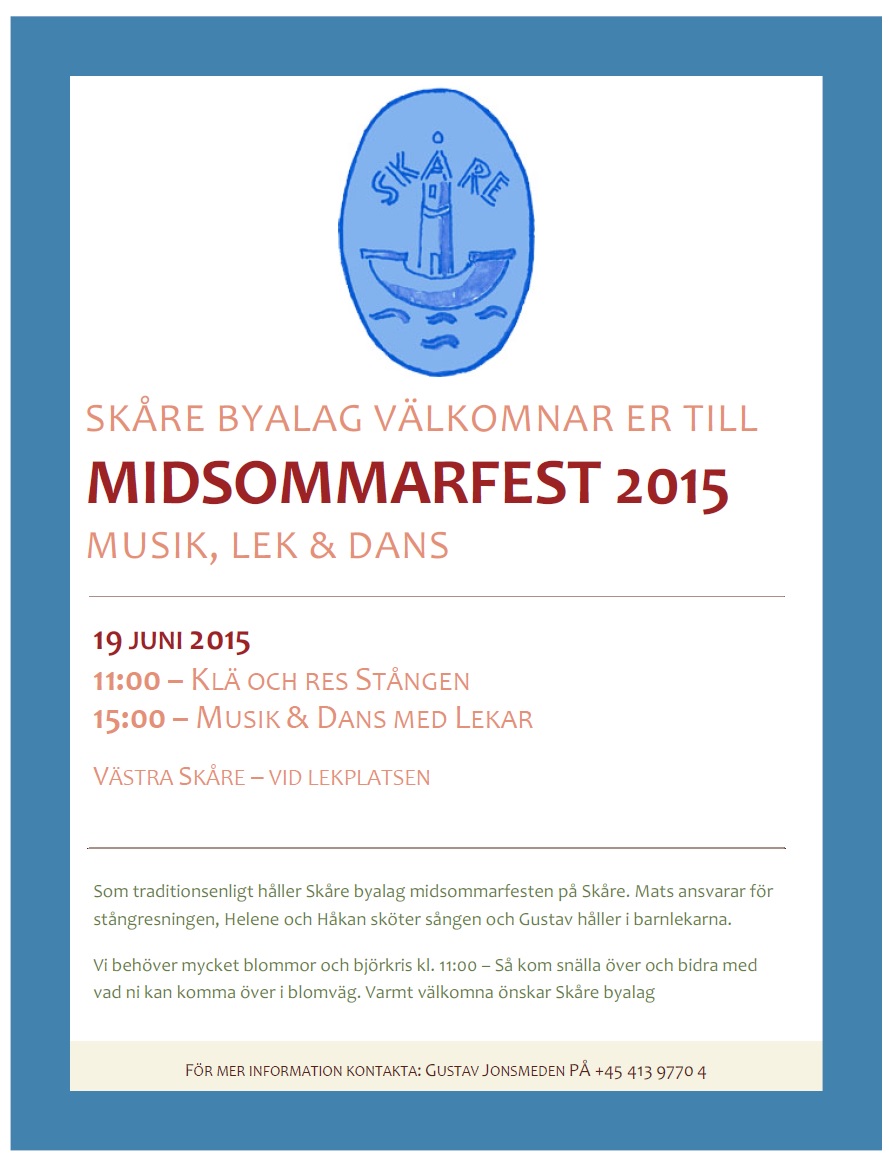 Skåre Midsommarfest 2015